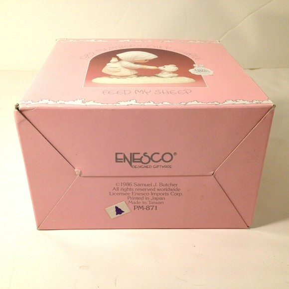 PRECIOUS MOMENTS  Feed My Sheep 1987 Members Only Figurine PM-871 w/Box - Picture 12 of 12